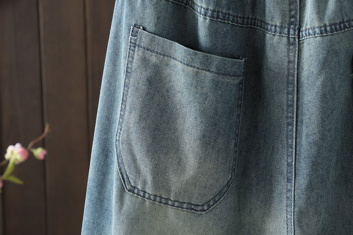 Women's Baggy Jeans Harem Pants Barrel Denim