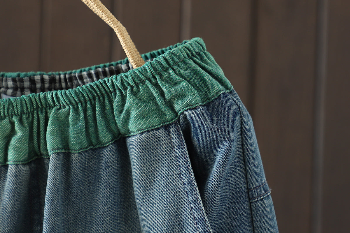 Women's Baggy Jeans Harem Pants Barrel Denim