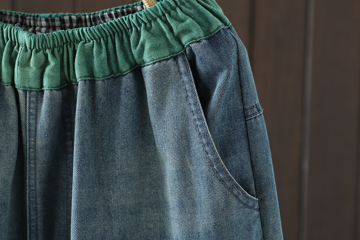 Women's Baggy Jeans Harem Pants Barrel Denim