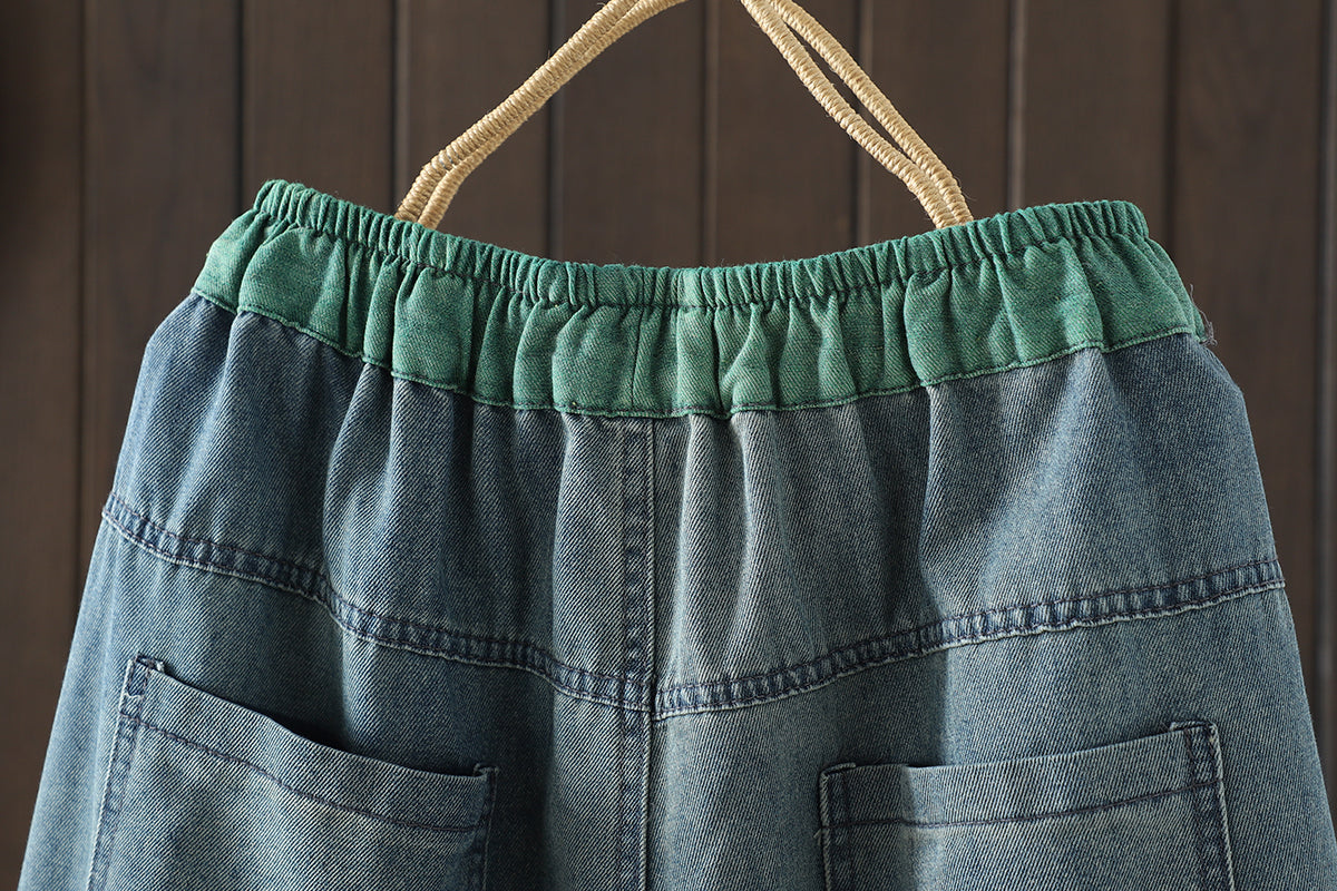 Women's Baggy Jeans Harem Pants Barrel Denim