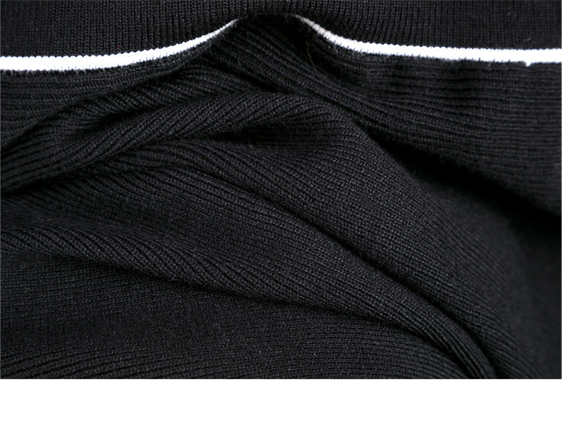 Women's Long Sleeve Knit Sweater Midi Dress