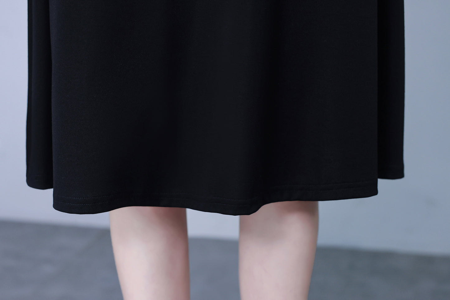 Women's Lapel V-Neck Pocket Short Sleeve Midi Dress - LAI MENG FIVE CATS