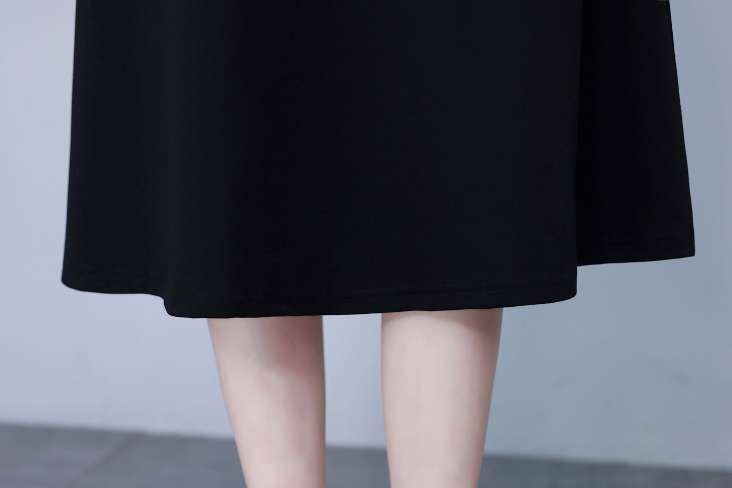 Women's Lapel V-Neck Pocket Short Sleeve Midi Dress - LAI MENG FIVE CATS