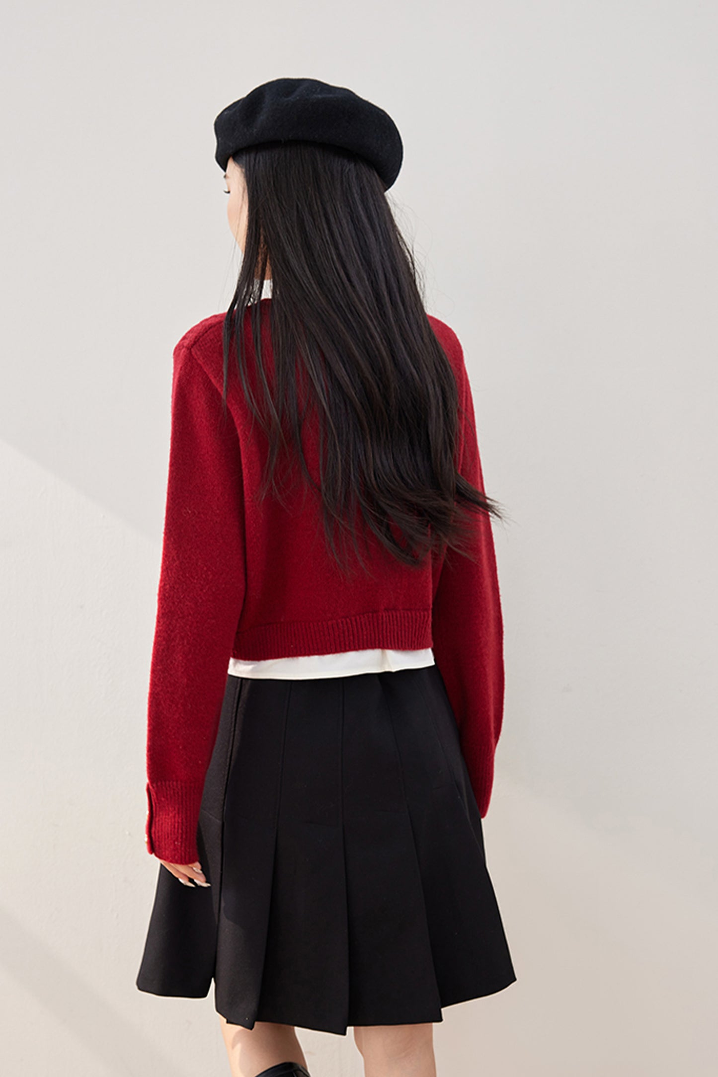 SD-Patchwork 2 in 1 Pullover Sweater - LAI MENG FIVE CATS