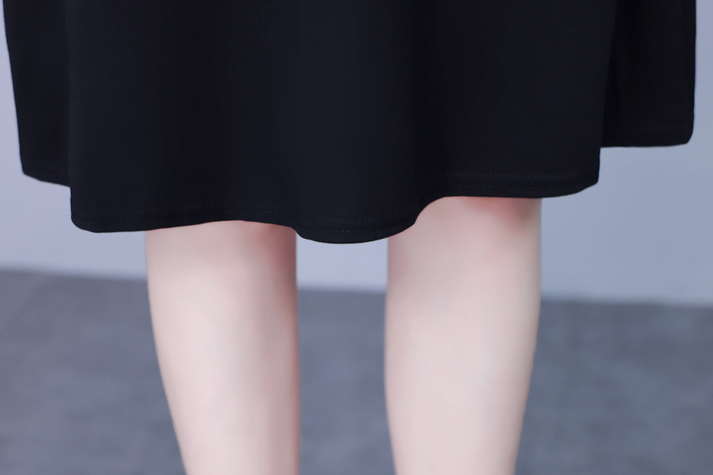 Women's Peter Pan Collar Long Sleeve Pocket Midi Dress