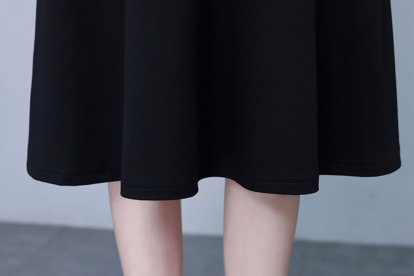 Women's Lapel V-Neck Pocket Short Sleeve Midi Dress - LAI MENG FIVE CATS