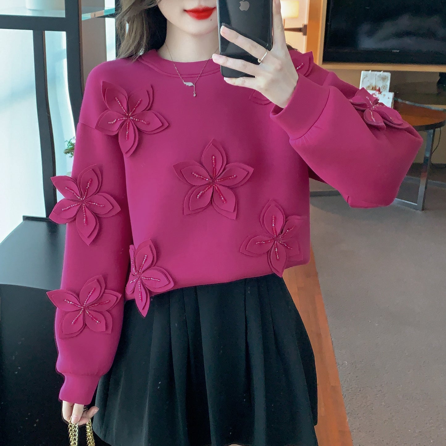 Women's Oversized Sweatshirts Hoodies 3D Floral Outfits