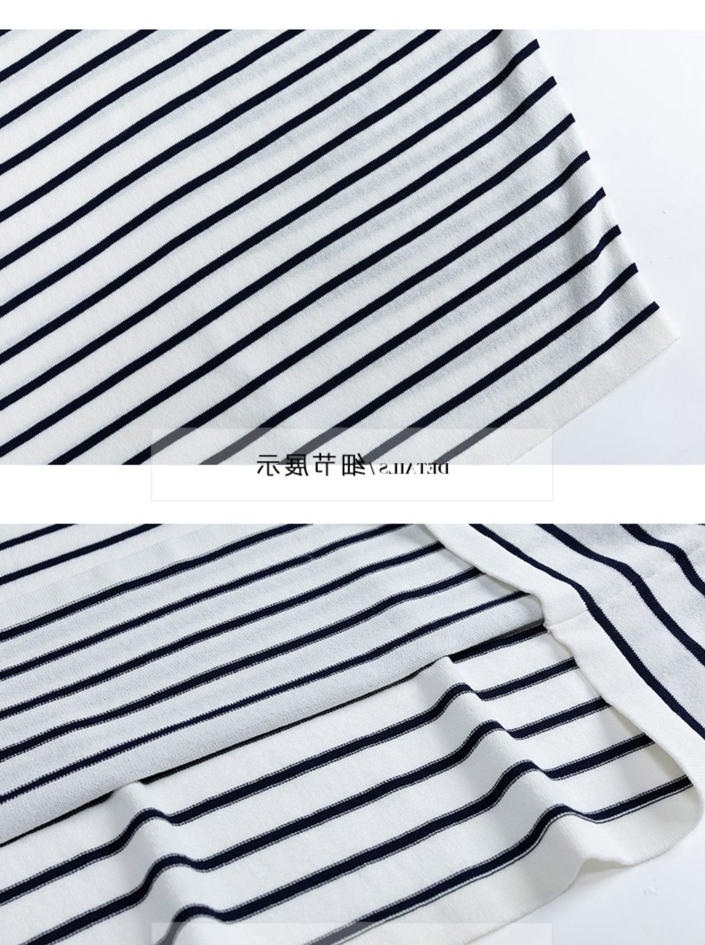Women's Batwing Sleeves Knitted Striped Pullovers Tops