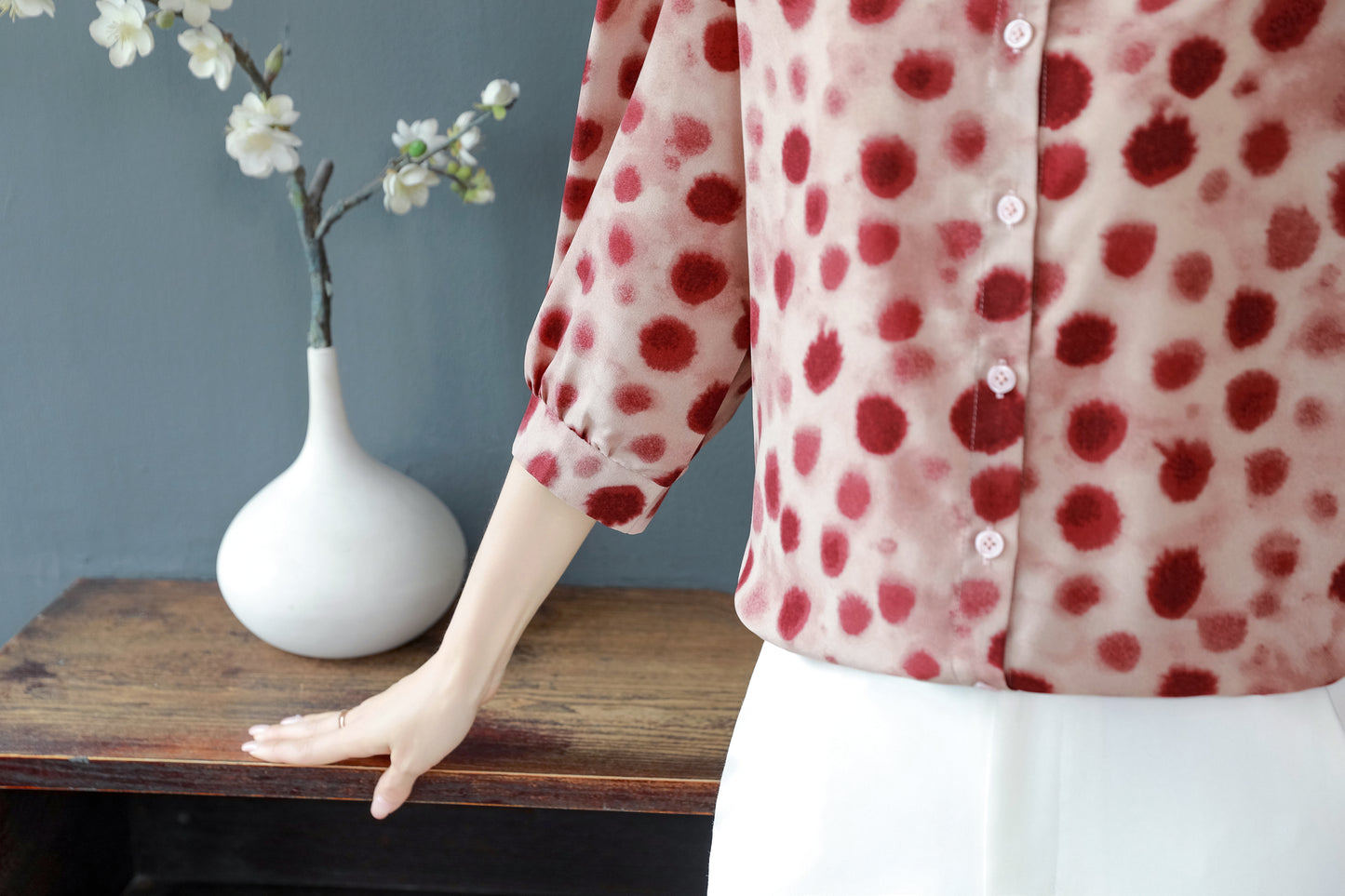 Women's Floral Print Shirt Loose Blouses Tops