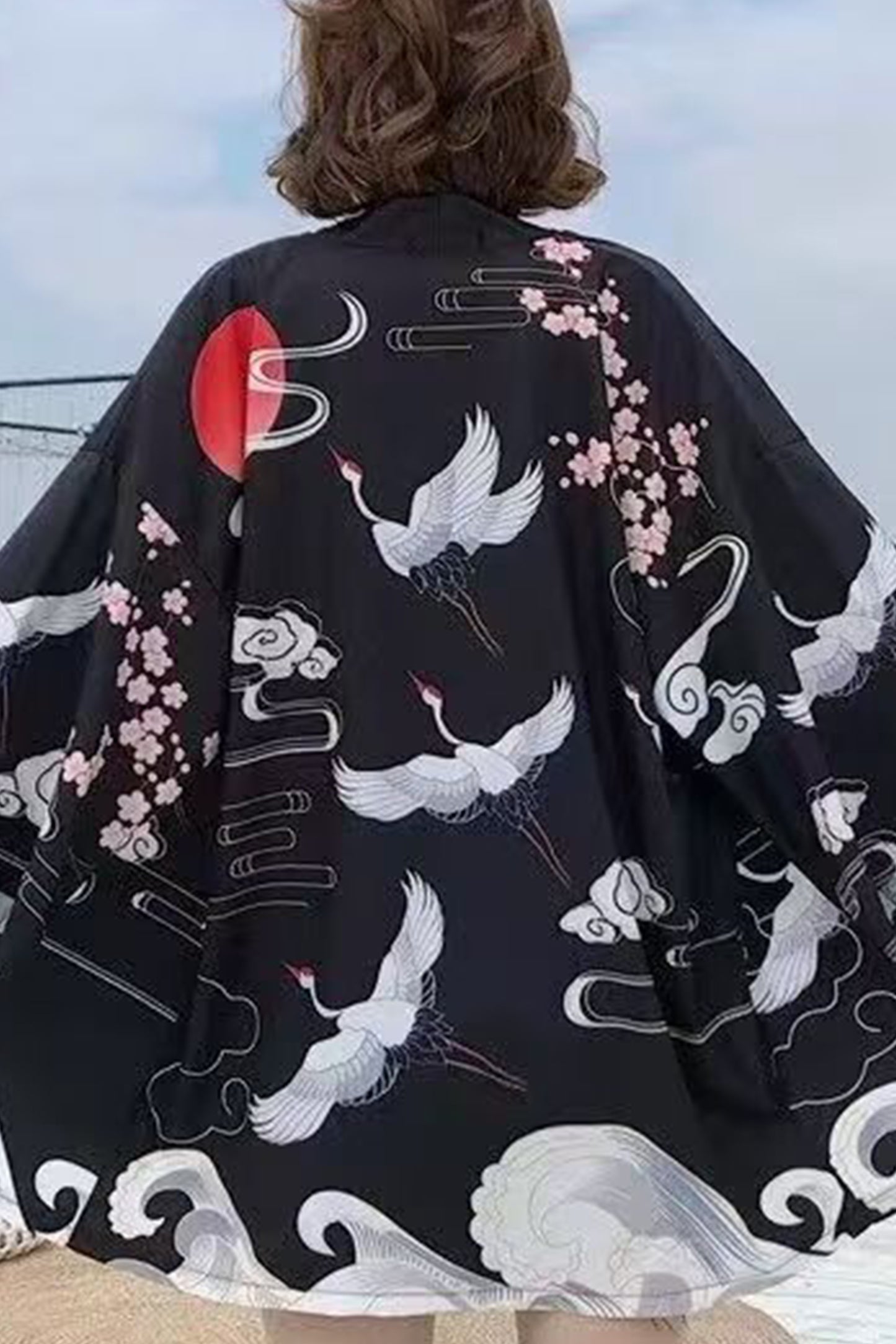 K10-Women's Floral Print Cardigan Kimono Cute Tops