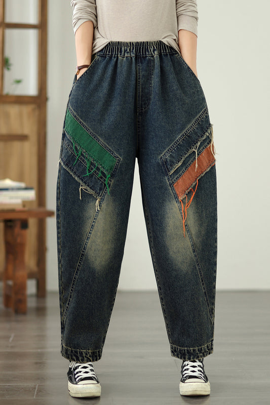 Women's Baggy Jeans Pattern Harem Pants