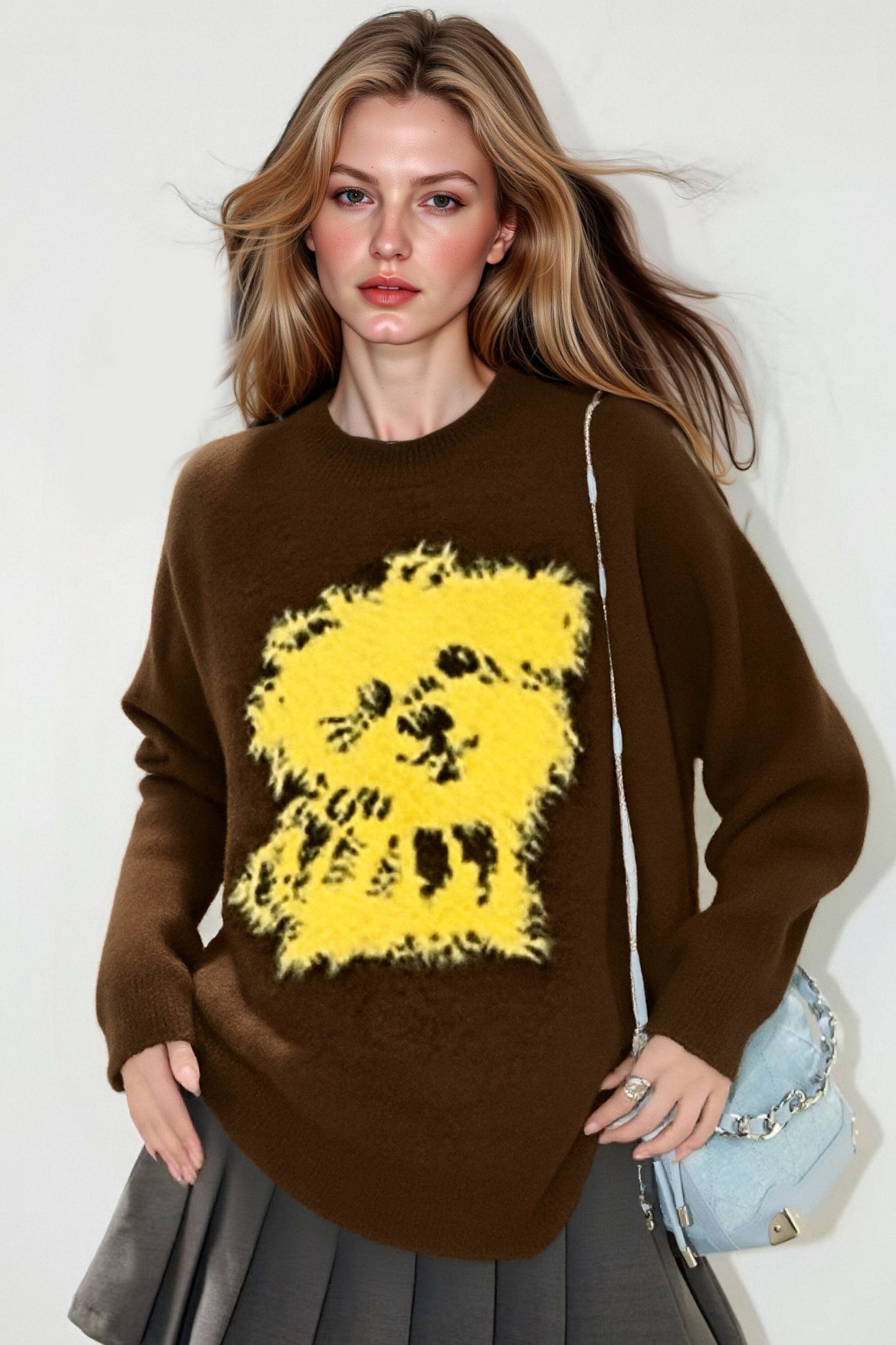 Women's Dog Sweater Fun Graphic Pullover Tops