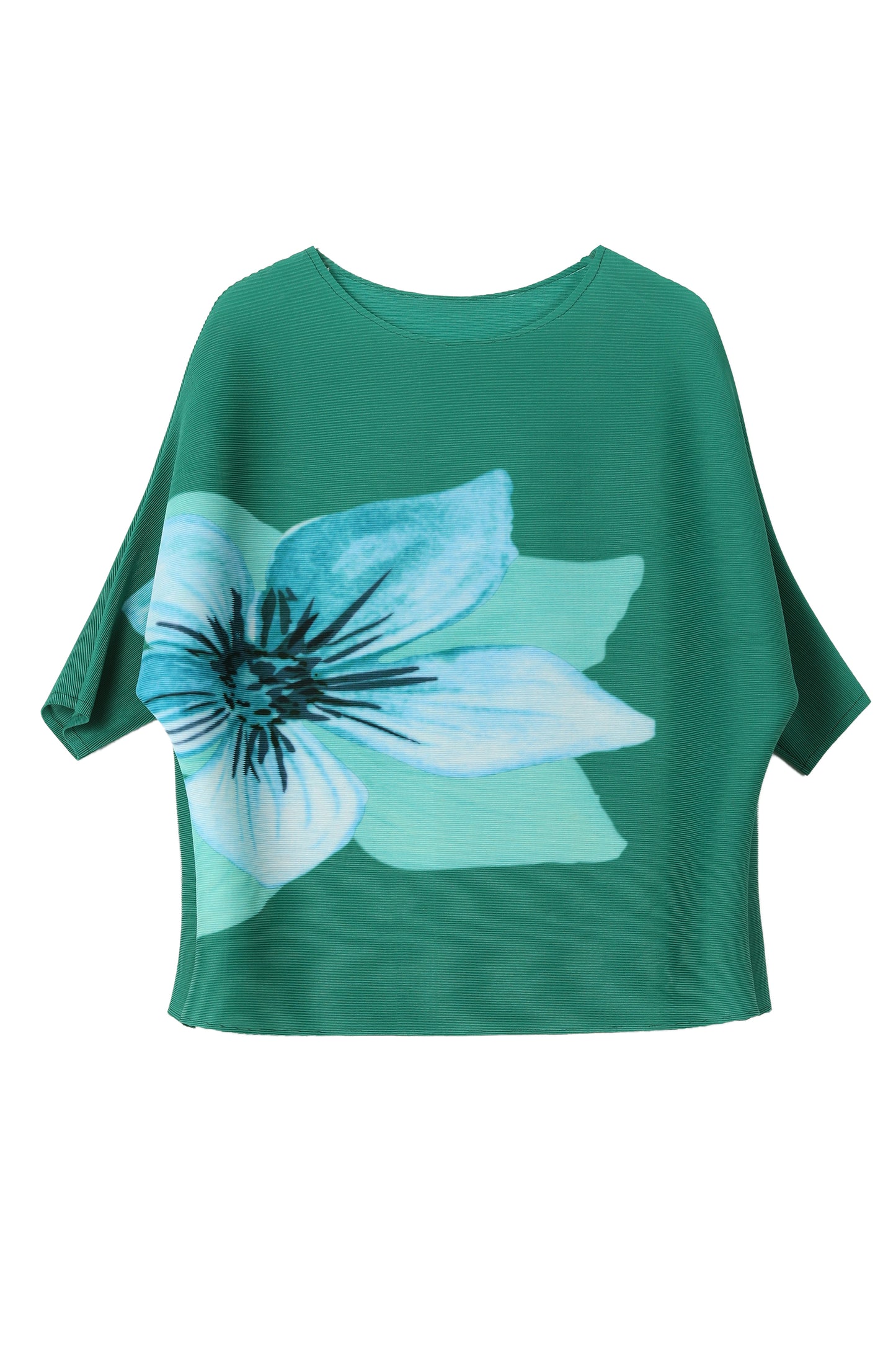 Pleats Batwing sleeve Elastic Tunic Pullover Top - LAI MENG FIVE CATS