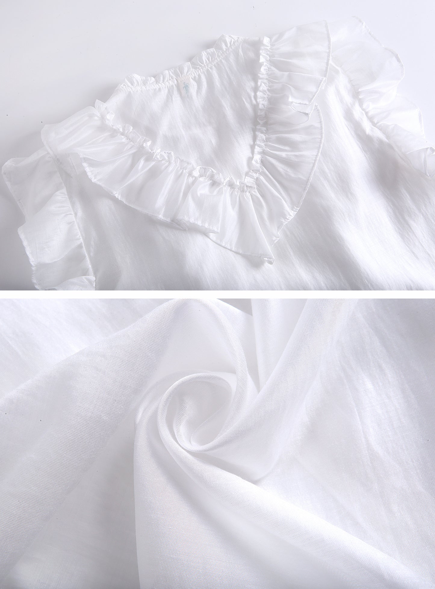 Ruffle Sleeve Chiffon Blouse | Lightweight Summer Elegance - LAI MENG FIVE CATS