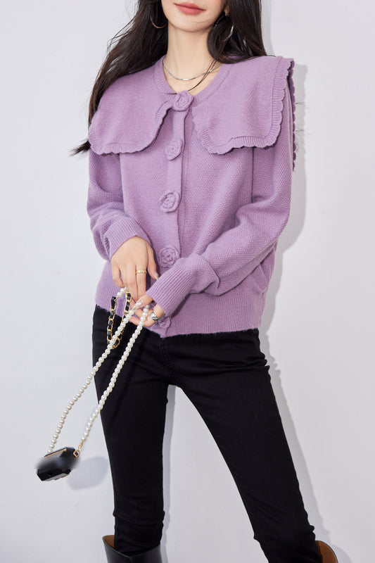 Women's Vintage Knit Casual Tunic Top - LAI MENG FIVE CATS