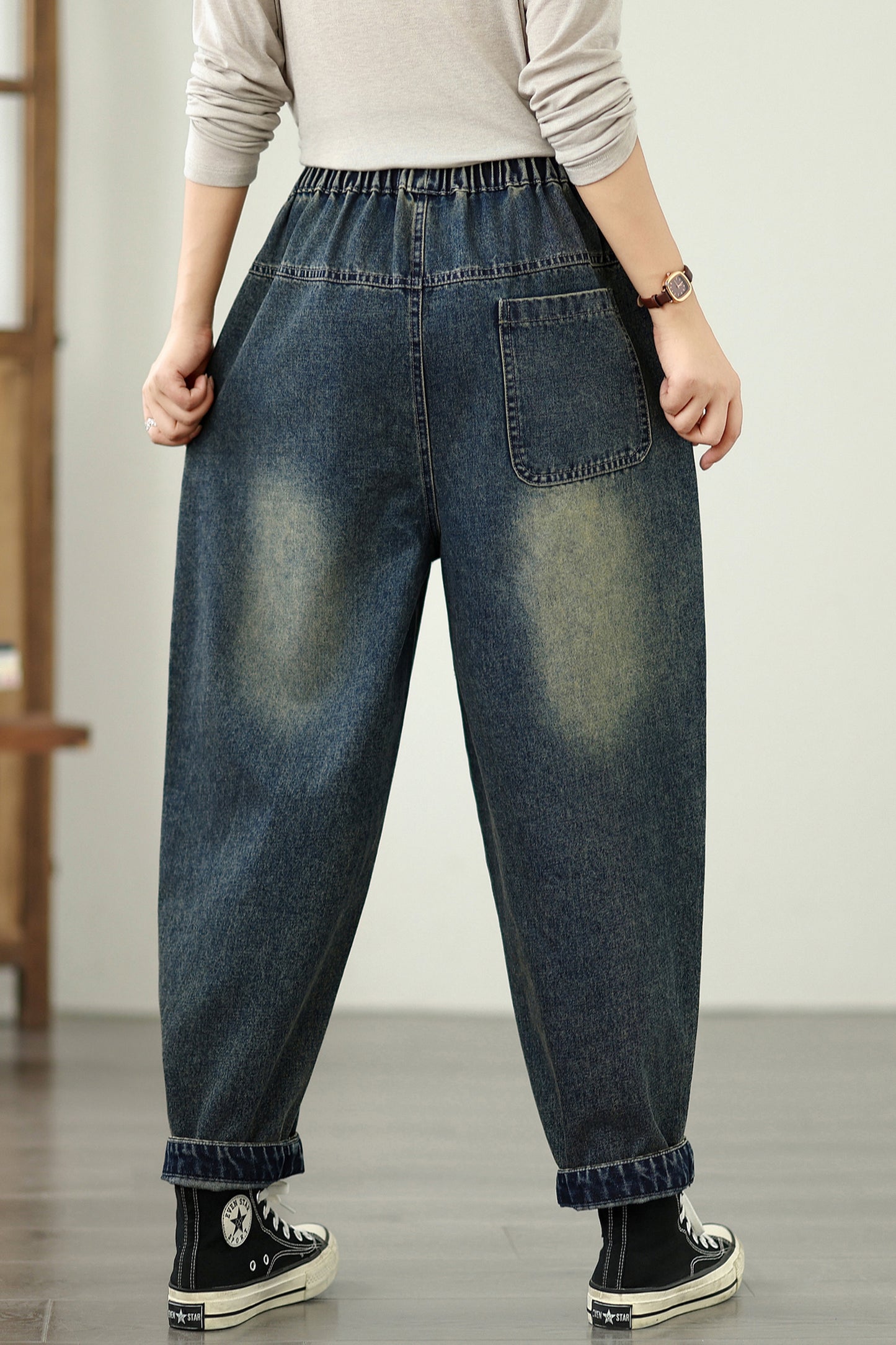 Women's Baggy Jeans Pattern Harem Pants