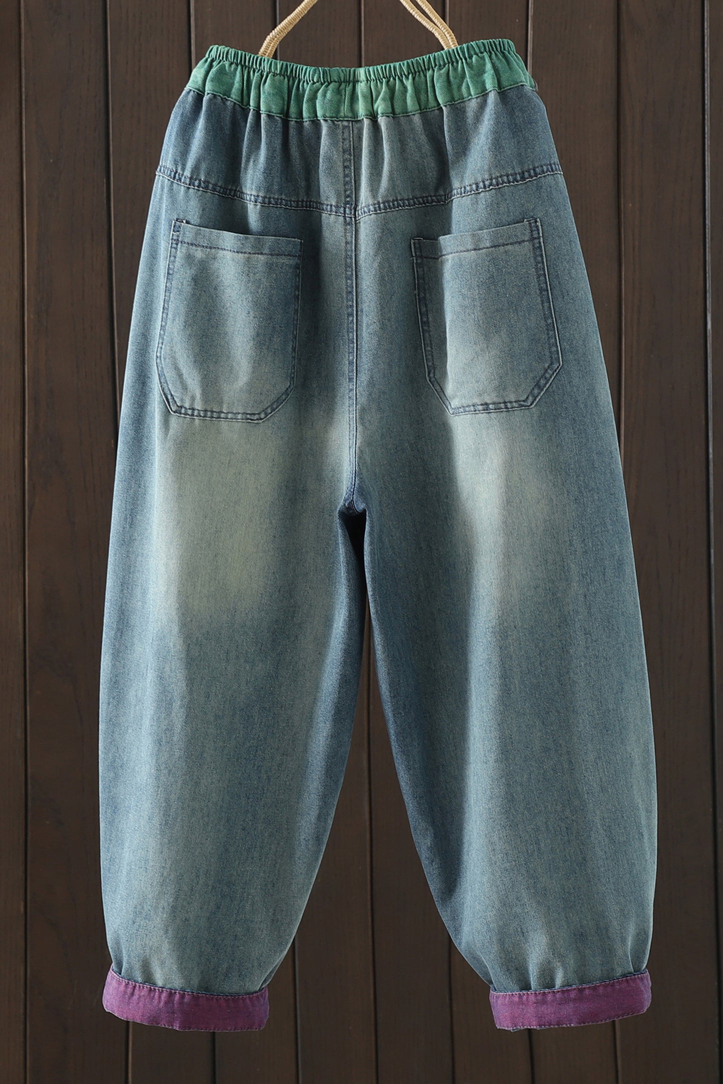Women's Baggy Jeans Harem Pants Barrel Denim