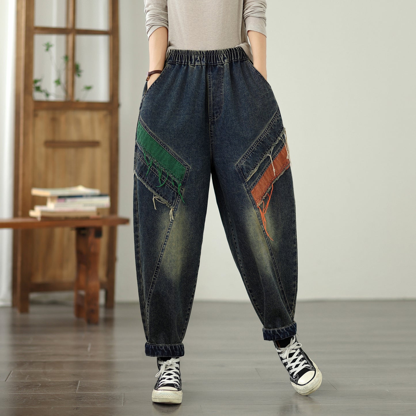 Women's Baggy Jeans Pattern Harem Pants