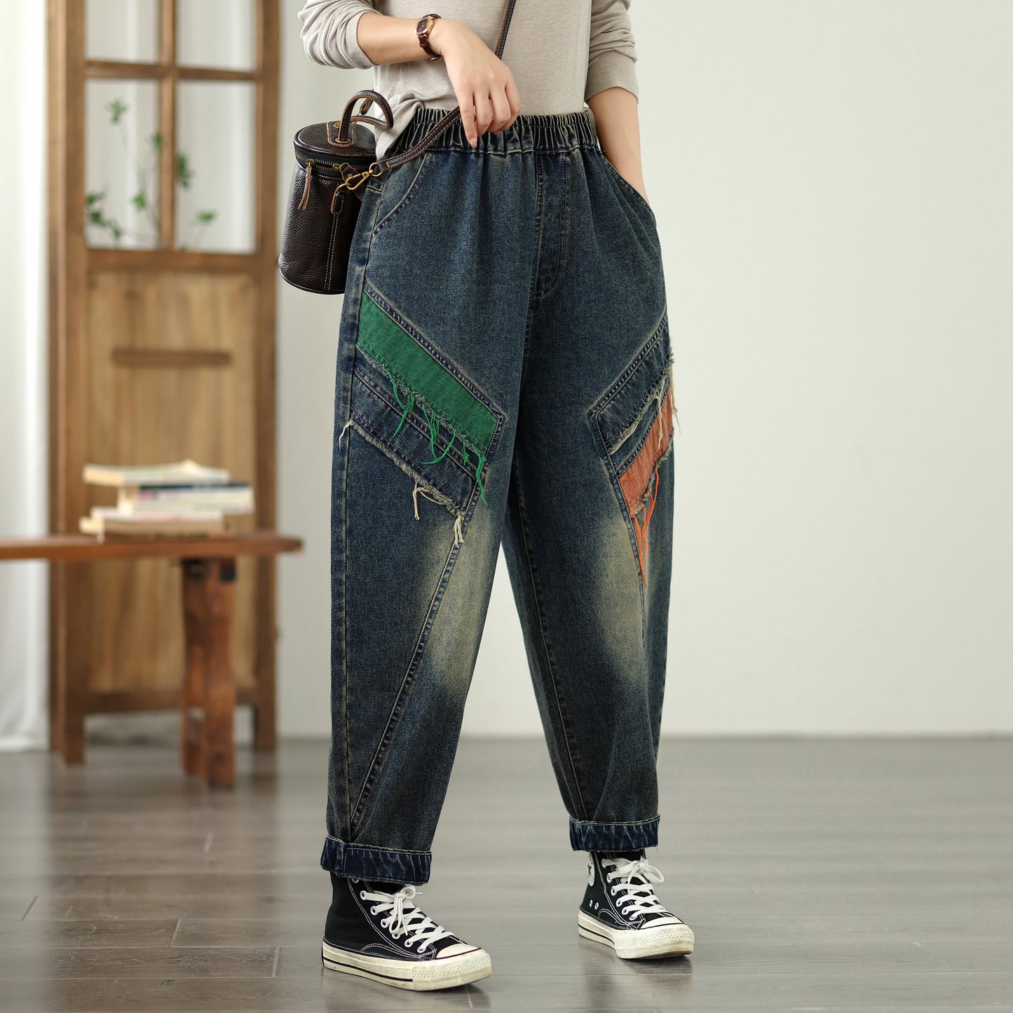 Women's Baggy Jeans Pattern Harem Pants