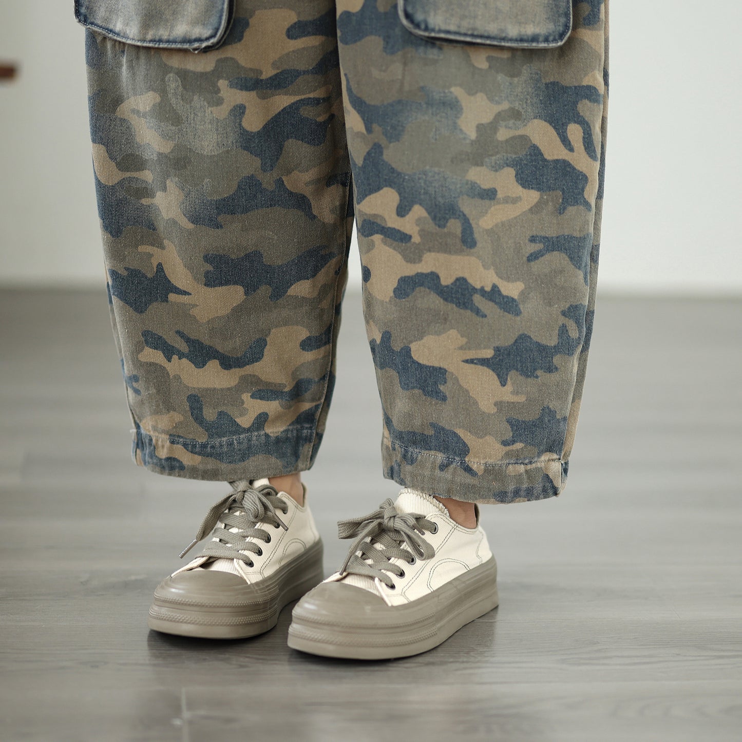 Women's Baggy Jeans Elastic Waist Harem Pants