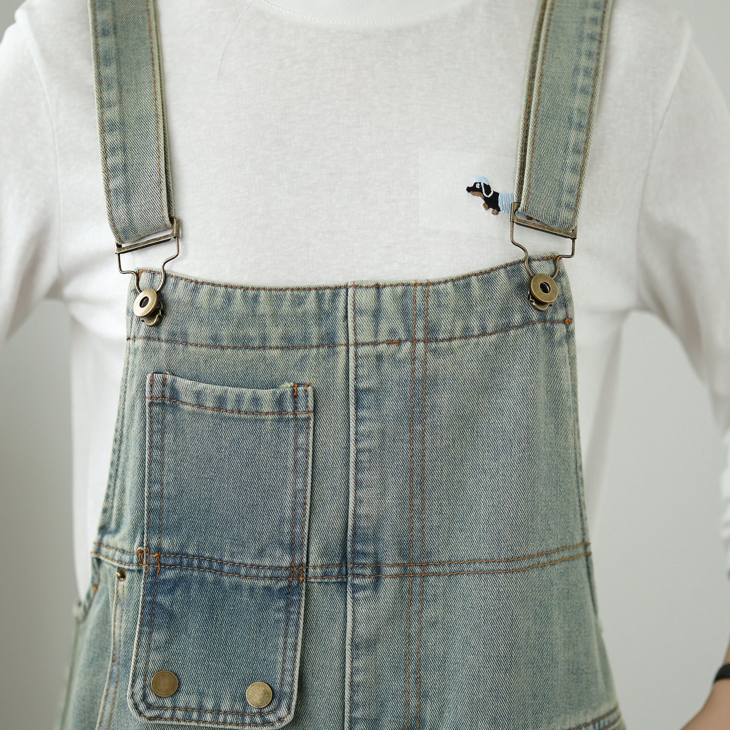 Womens Denim Bib Pants Jumpsuits Jeans Adjustable Strap Overalls