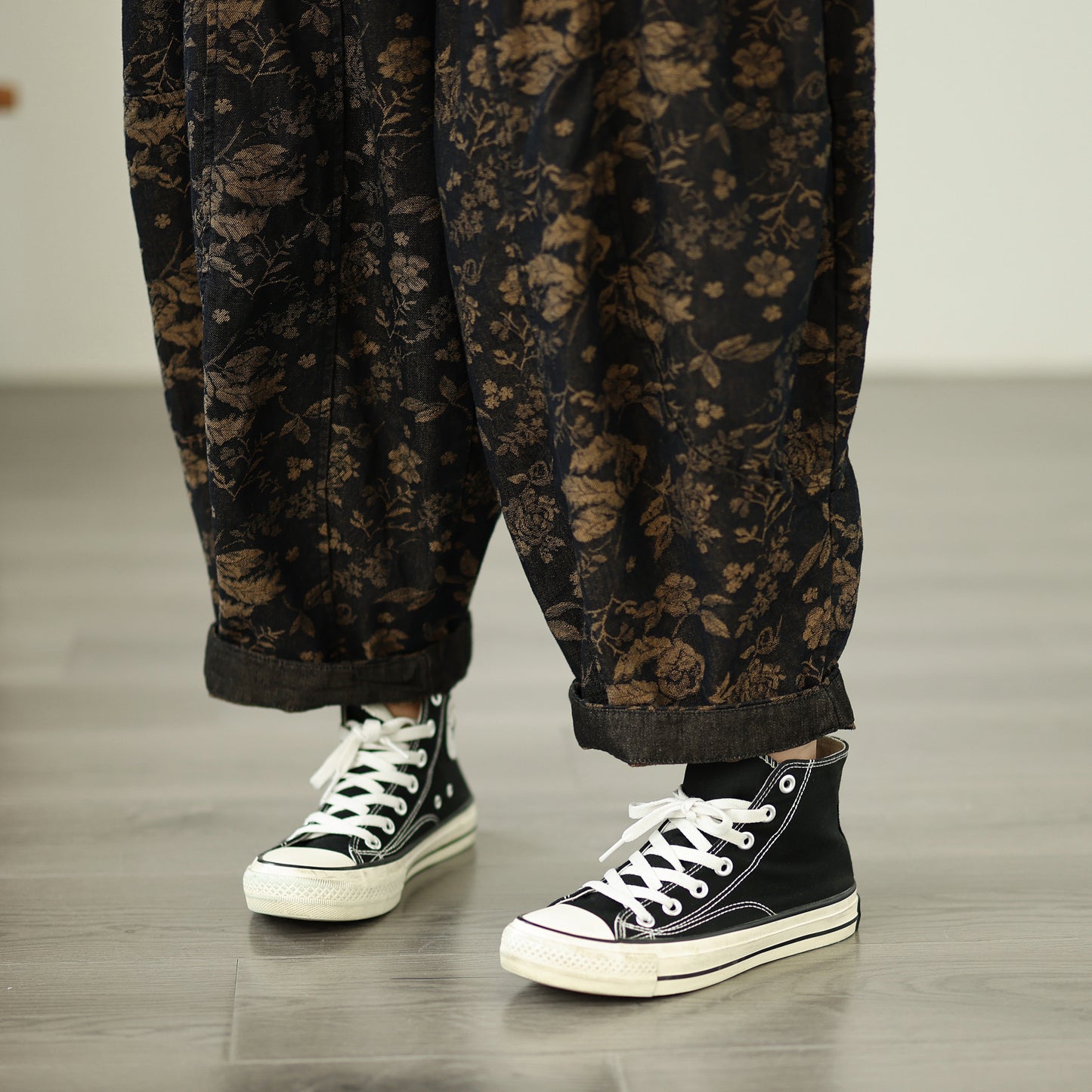 Women's Harem Jeans Drawstring Waist Print Pants