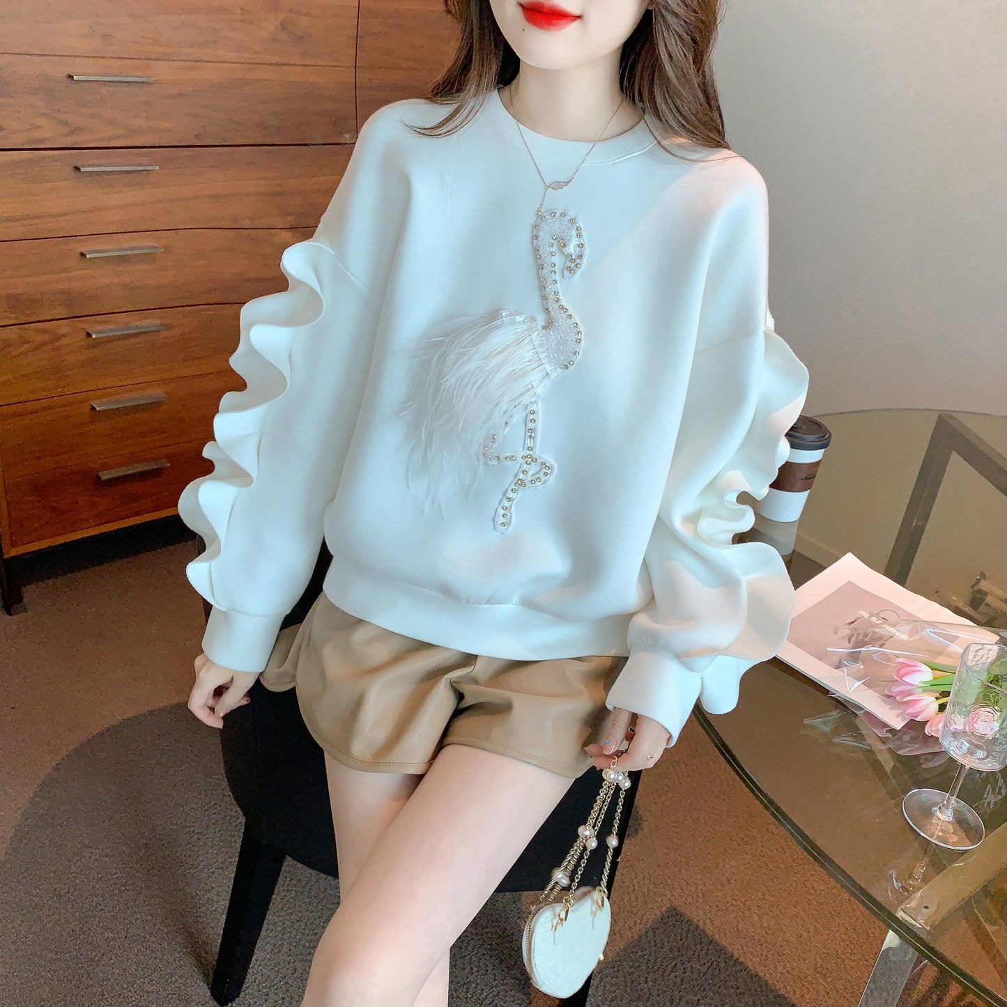 Women's Oversized Sweatshirts Hoodies Pullover Top