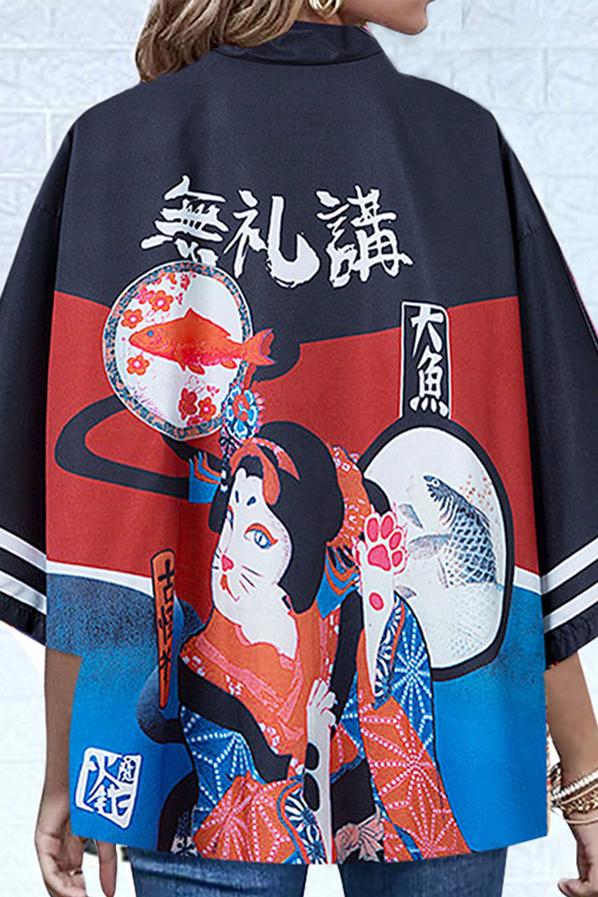 K10-Kimono Cardigan Cute Tops - LAI MENG FIVE CATS