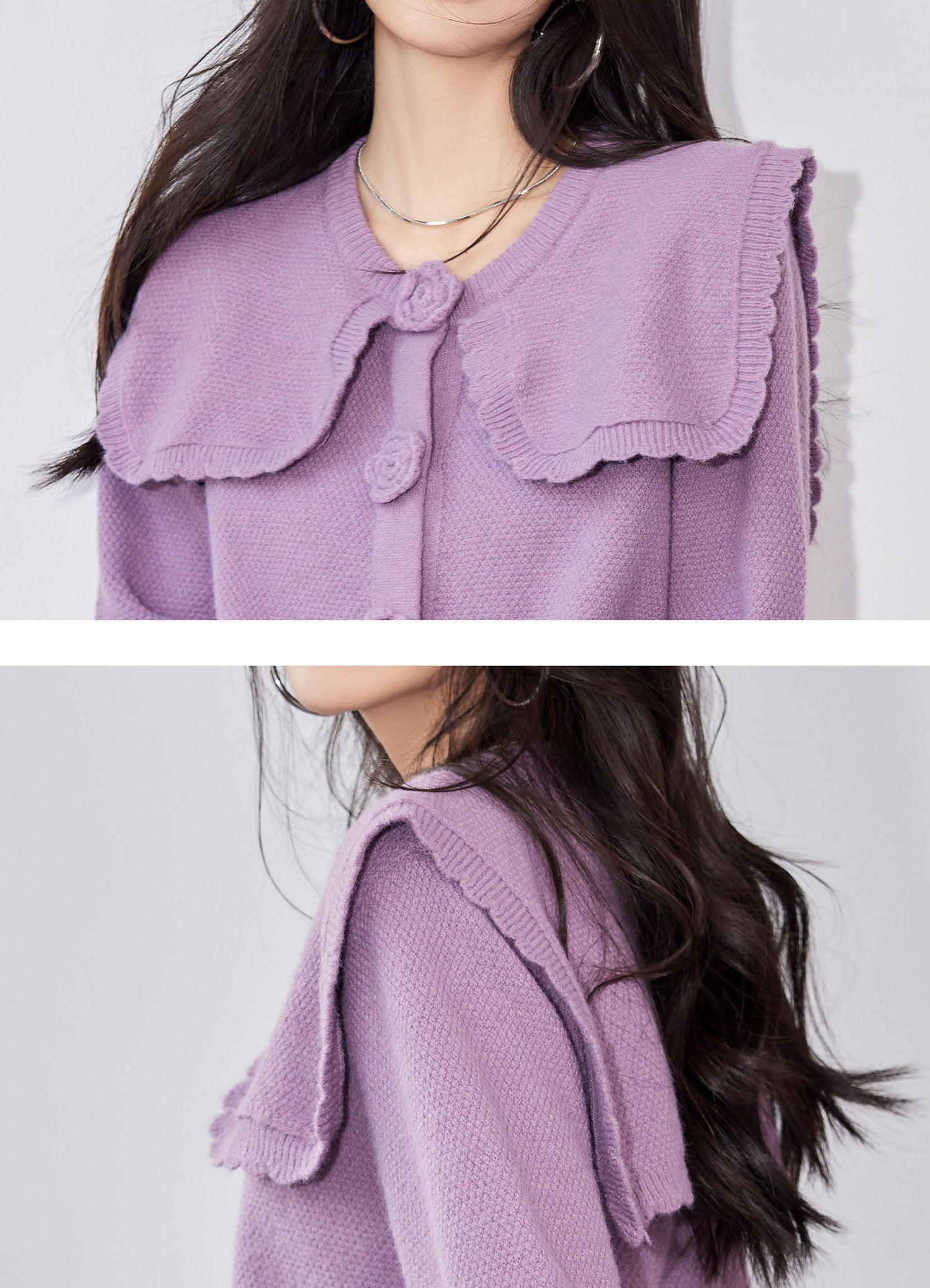 Women's Vintage Knit Casual Tunic Top