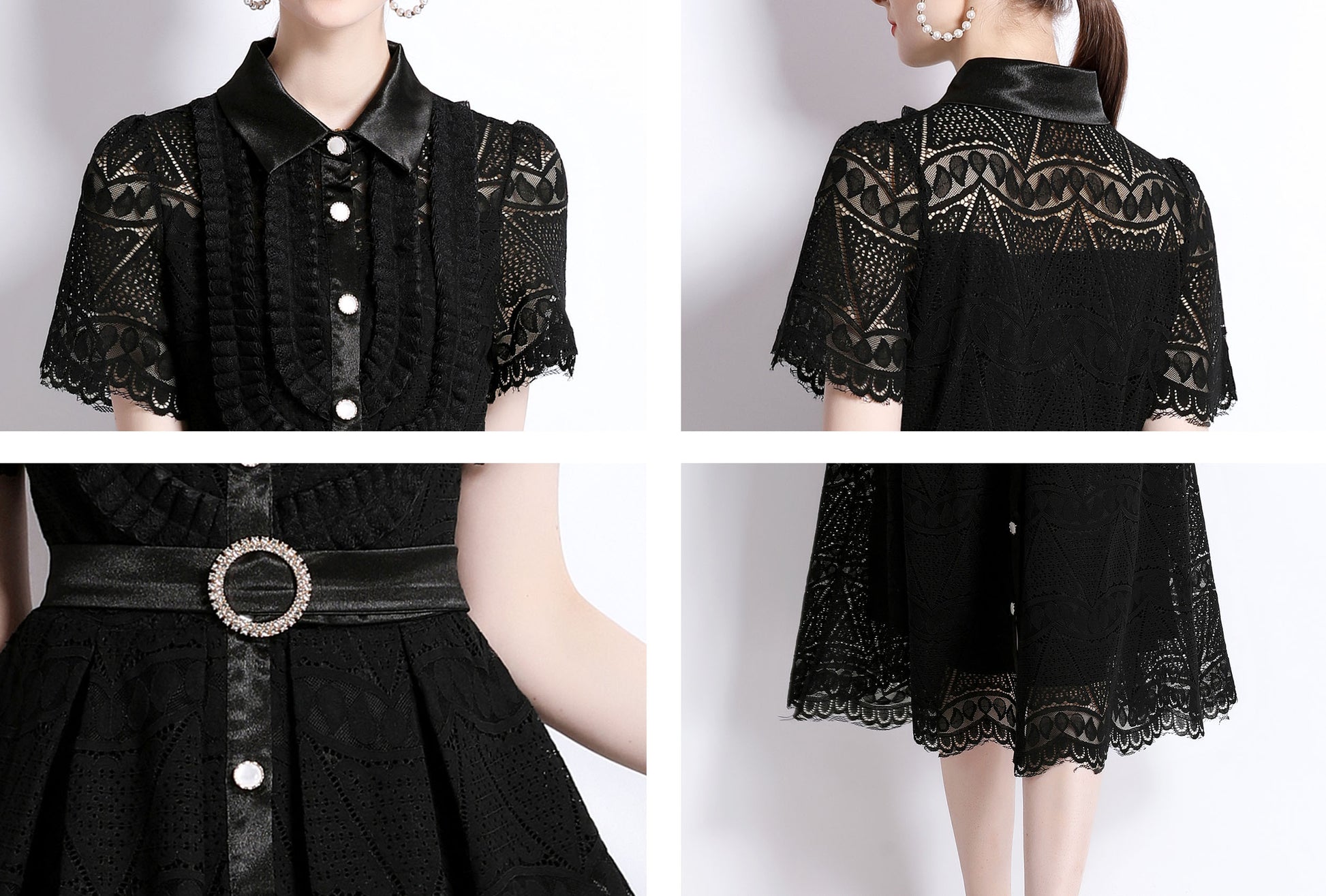 Women's Vintage Casual Elegant Midi Dress - LAI MENG FIVE CATS