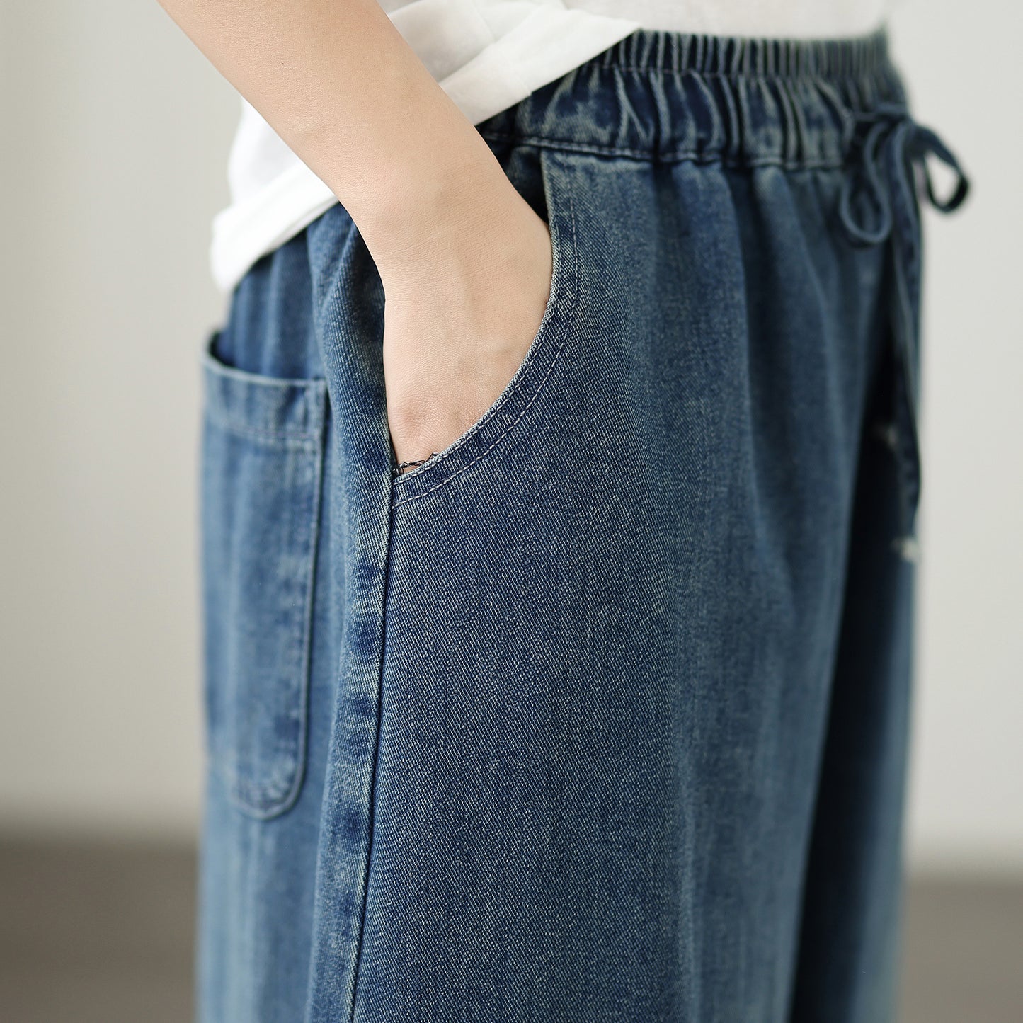 Women's Loose Jeans Baggy Wide Leg Denim Pants