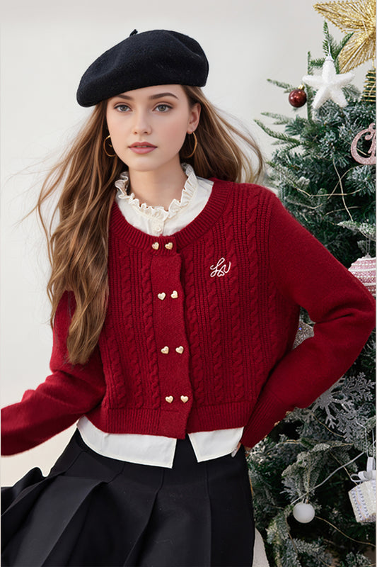 SD-Patchwork 2 in 1 Pullover Sweater - LAI MENG FIVE CATS
