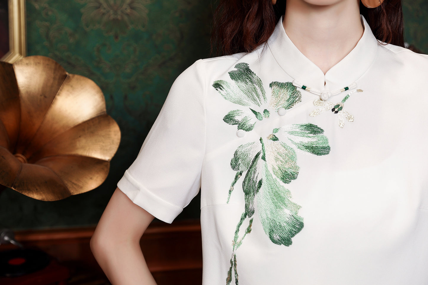 Women's Silk Satin Short Sleeve Blouse Tops