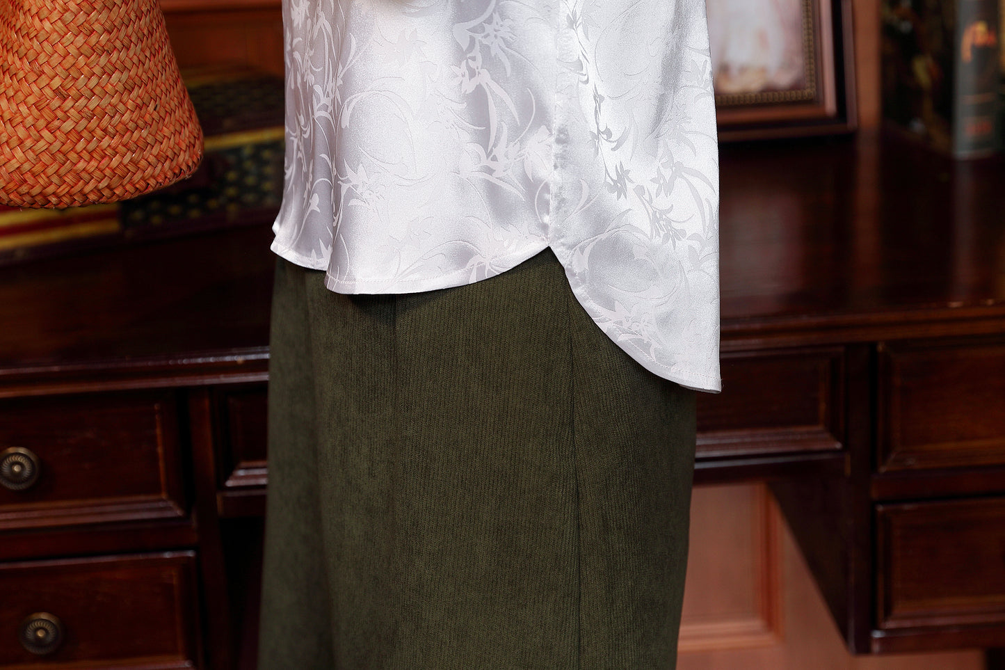 Women's Silk Satin Short Sleeve Blouse Tops