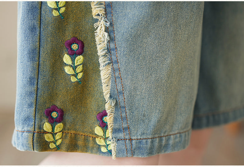 Women's Bermuda Shorts Baggy Jean Denim Shorts - LAI MENG FIVE CATS
