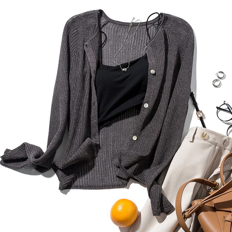 Lightweight Open-Knit Cardigan – Summer Layering Essential