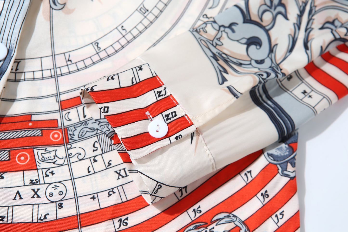 ESY-Women's Shirt Floral Print Long Sleeve Button Top