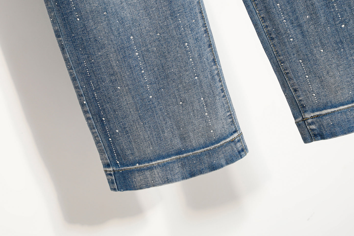 26-Women's Jeans Elastic Waist Baggy Wide Leg Denim