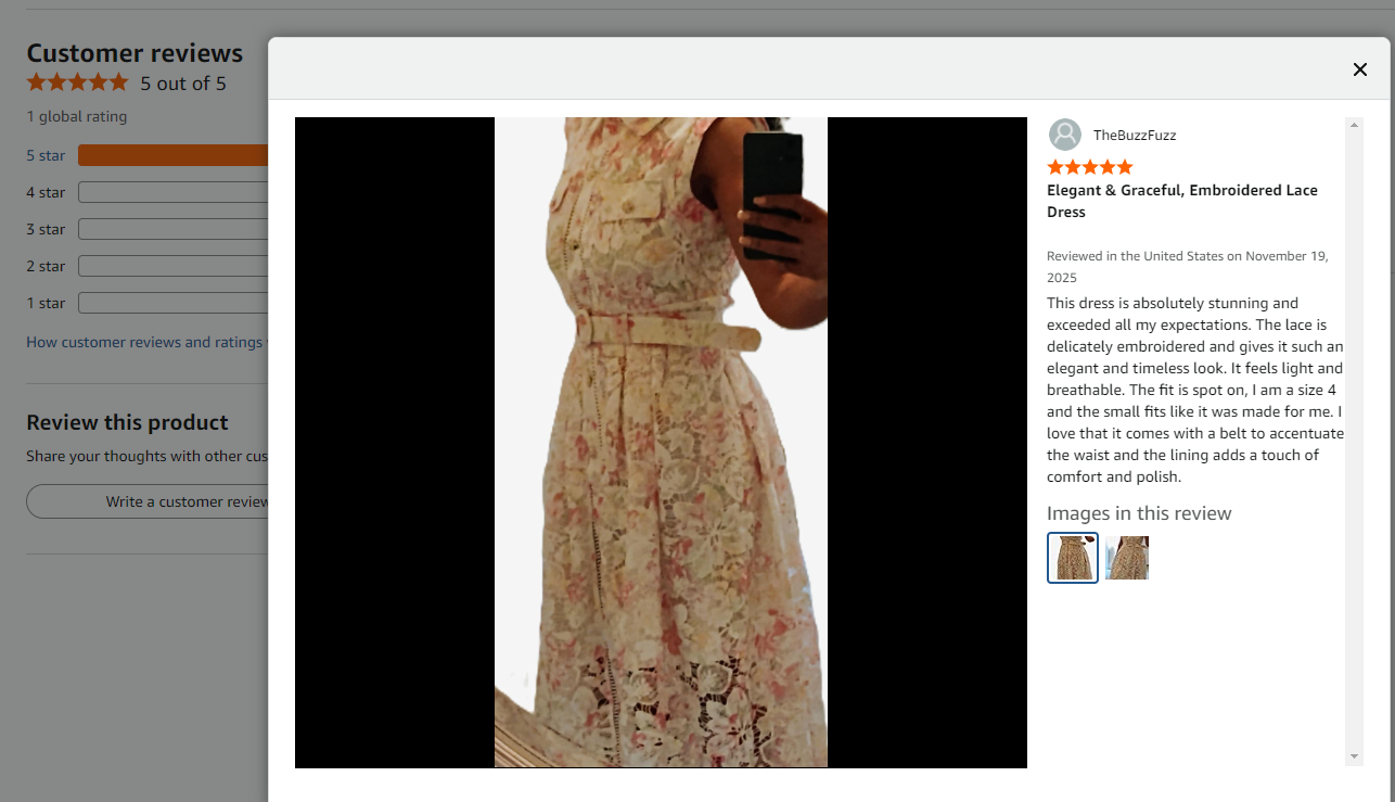 Stylish Lace Floral Print Shirt Dress with Belt - Perfect for Spring & Summer - LAI MENG FIVE CATS