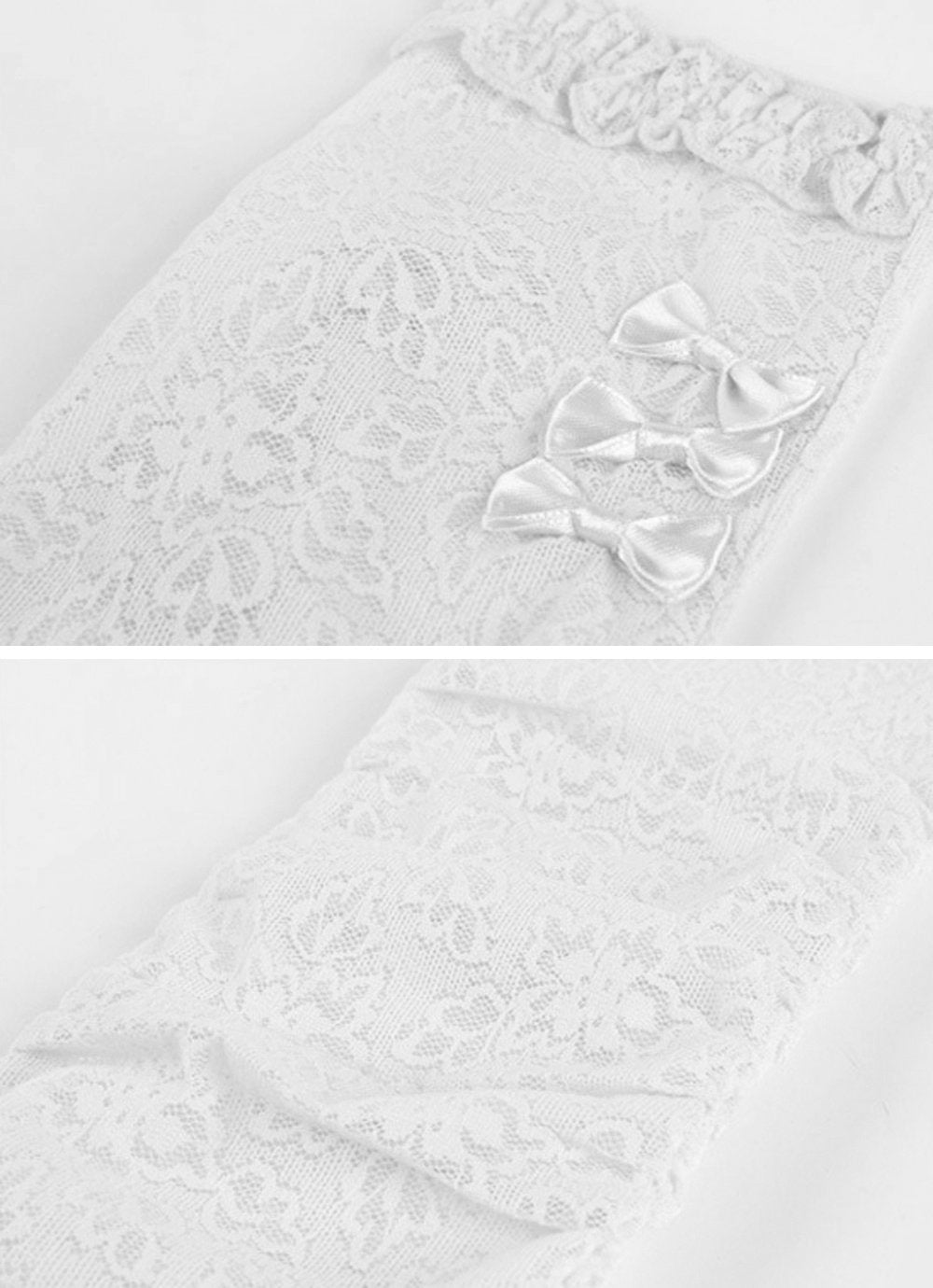 GL10-Women's Gloves Lace  Fingerless Elbow Length - LAI MENG FIVE CATS