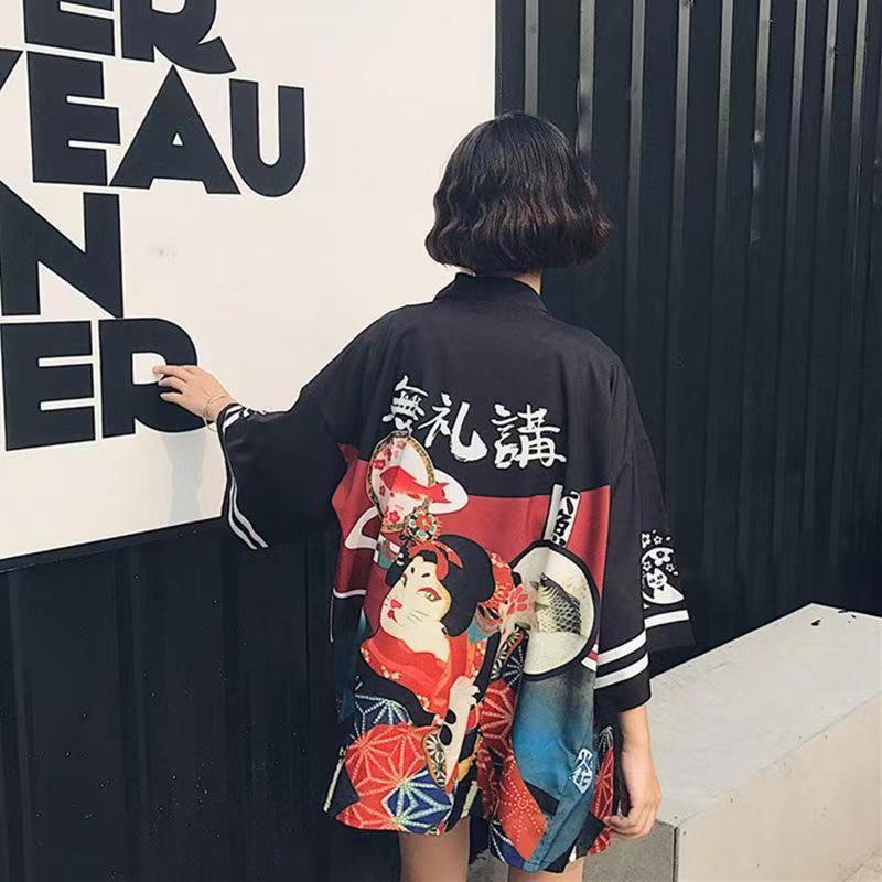 K10-Kimono Cardigan Cute Tops - LAI MENG FIVE CATS