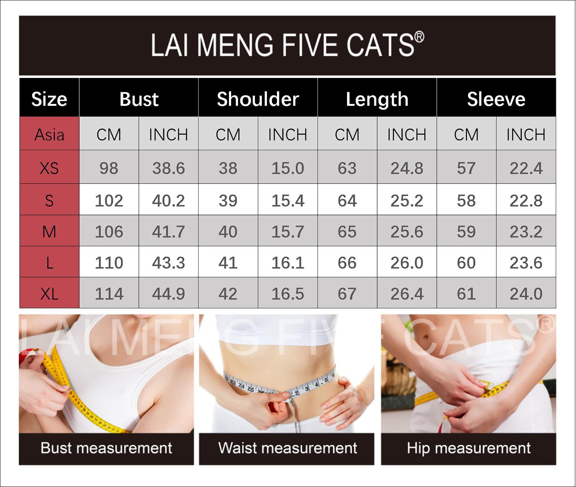 B20-Women's Tie Neck Floral Print Long Sleeve Blouse Top - LAI MENG FIVE CATS