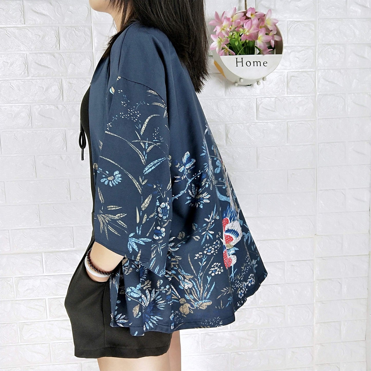 K10-Women's Floral Print Cardigan Kimono Cute Tops