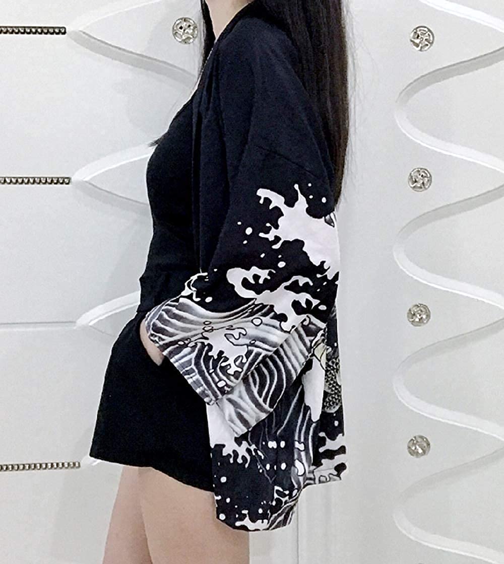 Japanese Dragon Kimono Cardigan - LAI MENG FIVE CATS