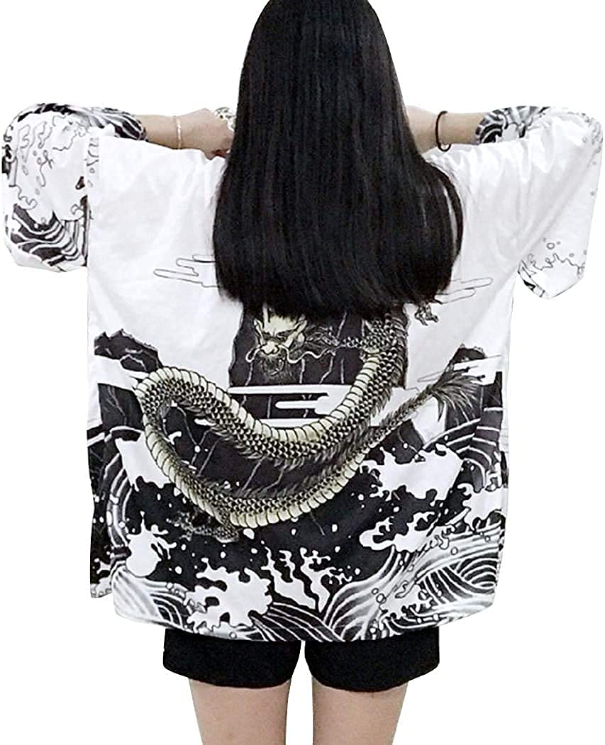 Japanese Dragon Kimono Cardigan - LAI MENG FIVE CATS