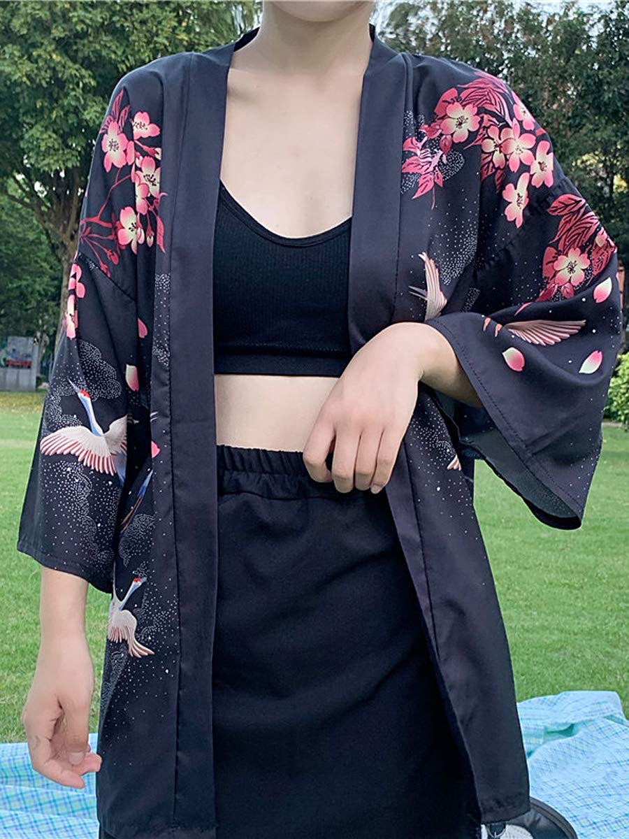 Japanese Kimono Cardigan - LAI MENG FIVE CATS