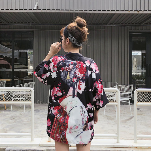 Japanese Kimono Cardigan - LAI MENG FIVE CATS