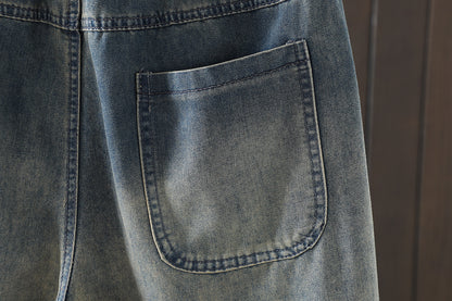 Women Jeans Denim Loose Elastic Waist Pant