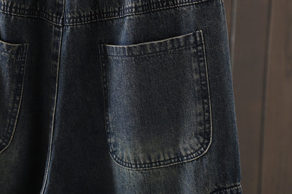 Women Jeans Denim Loose Elastic Waist Pant