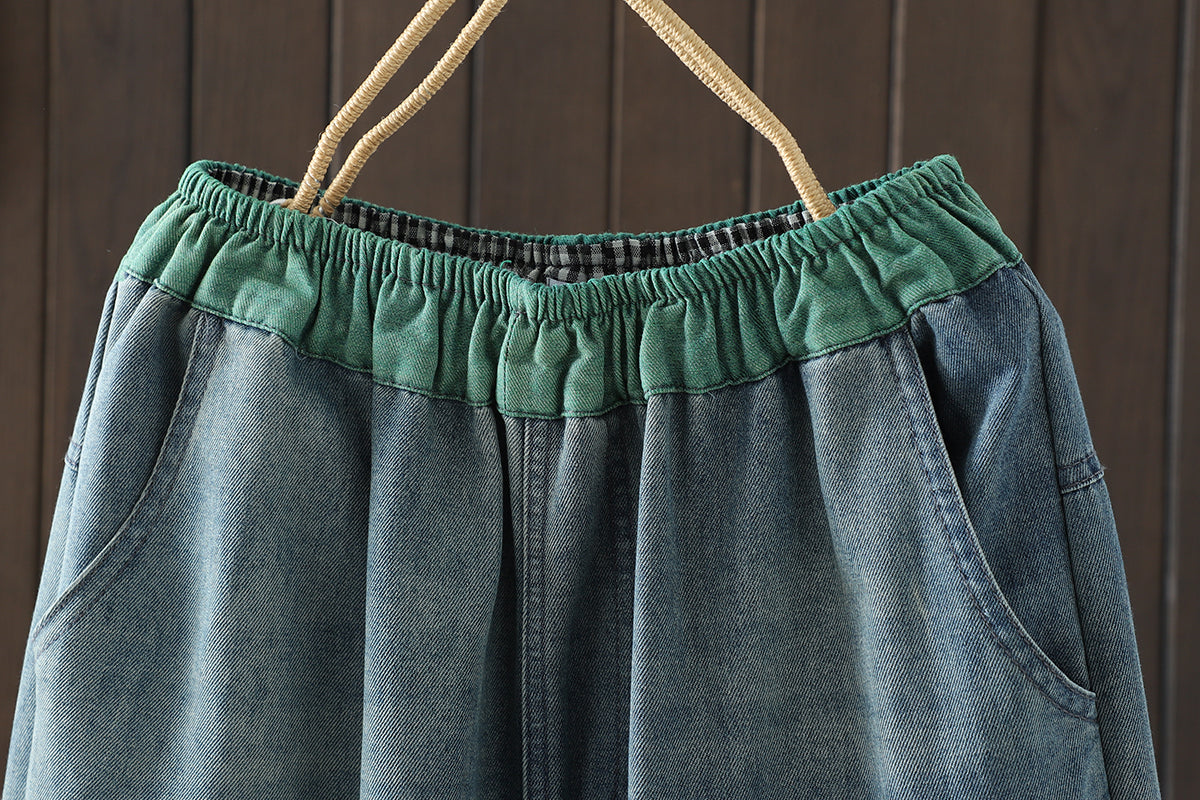 Women's Baggy Jeans Harem Pants Barrel Denim
